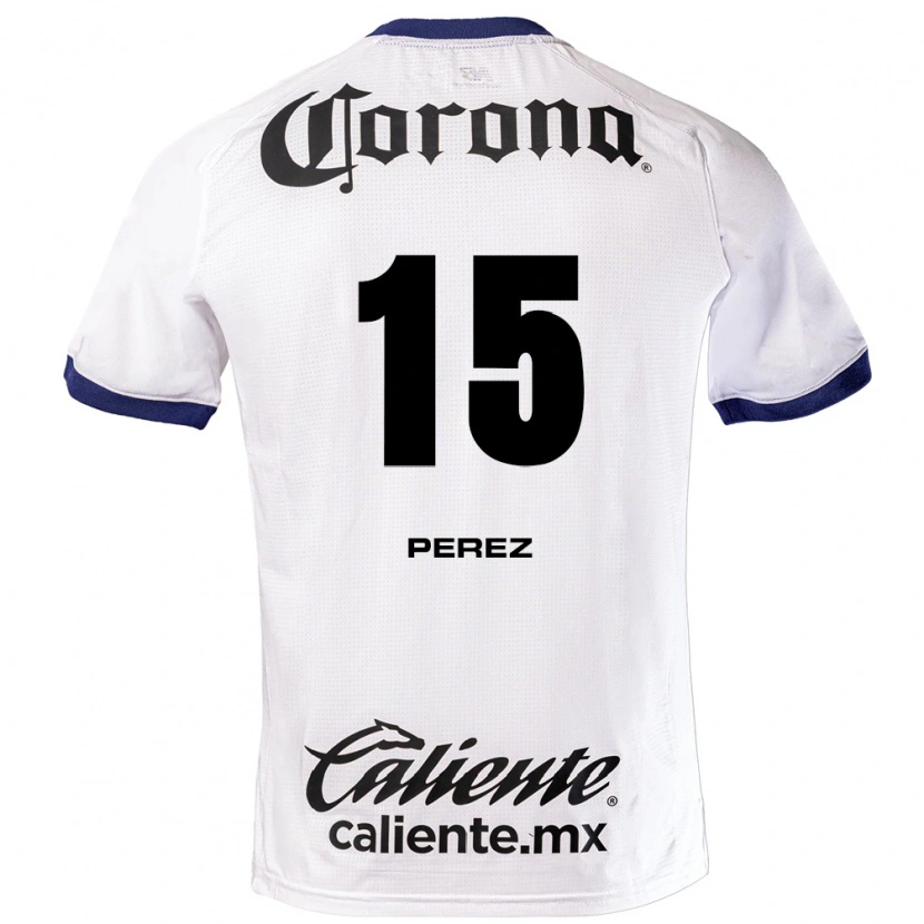 Danxen Homem Camisola Pável Pérez #15 Branco Azul Preto Alternativa 2026/27 Camisa