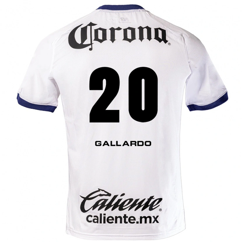 Danxen Homem Camisola Jesús Gallardo #20 Branco Azul Preto Alternativa 2026/27 Camisa