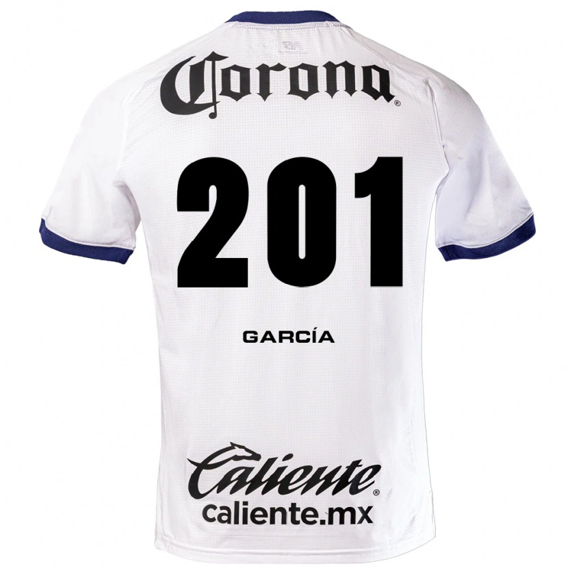 Danxen Homem Camisola Eros García #201 Branco Azul Preto Alternativa 2026/27 Camisa