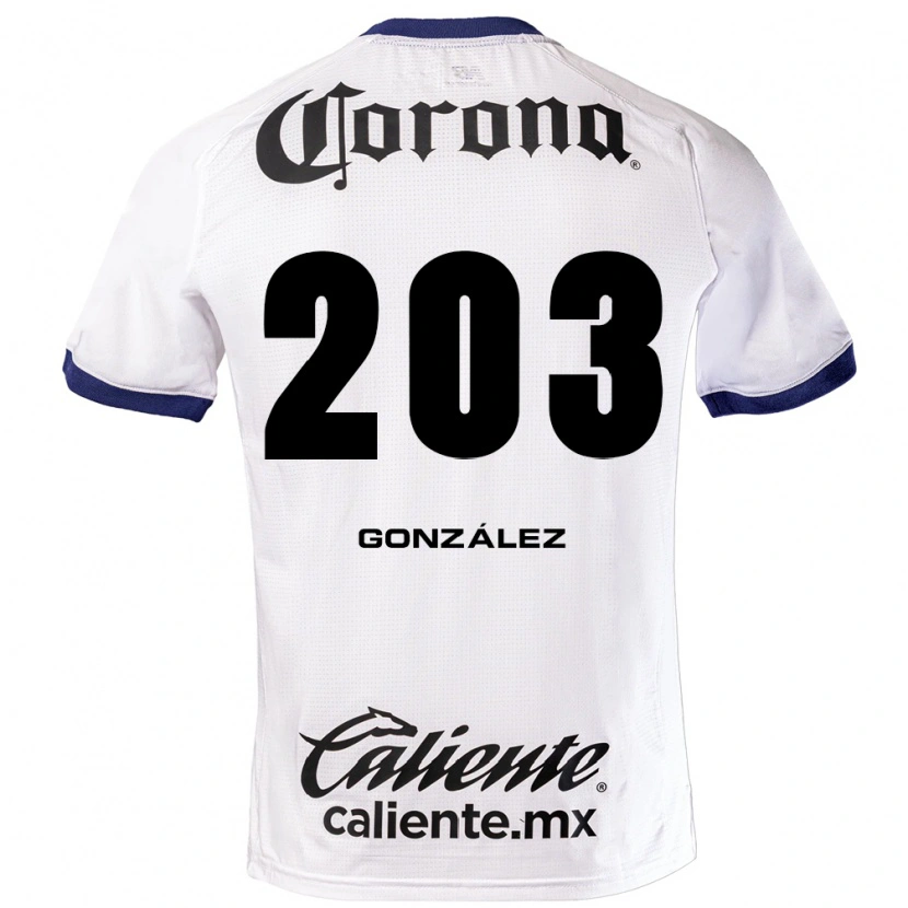 Danxen Homem Camisola Luis González #203 Branco Azul Preto Alternativa 2026/27 Camisa