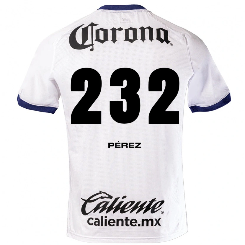 Danxen Homem Camisola Diego Pérez #232 Branco Azul Preto Alternativa 2026/27 Camisa