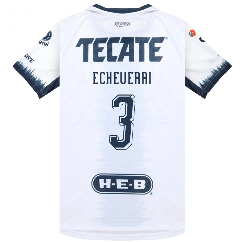 Danxen Homem Camisola Isabella Echeverri #3 Branco Azul Tinta Vermelho Alternativa 2026/27 Camisa