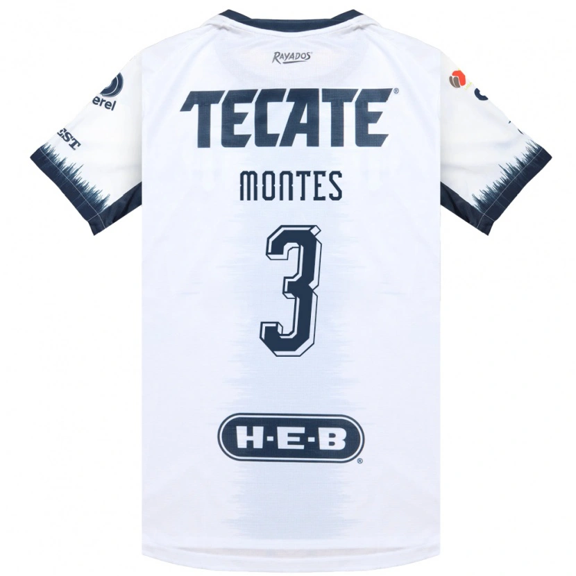 Danxen Homem Camisola Cesar Montes #3 Branco Azul Tinta Vermelho Alternativa 2026/27 Camisa
