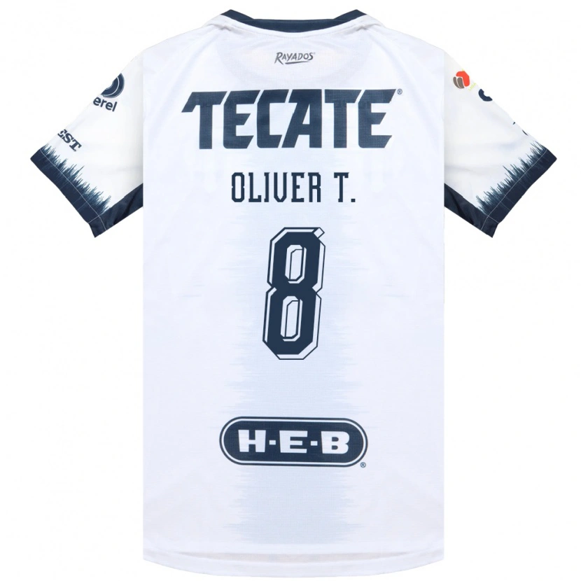 Danxen Homem Camisola Óliver Torres #8 Branco Azul Tinta Vermelho Alternativa 2026/27 Camisa