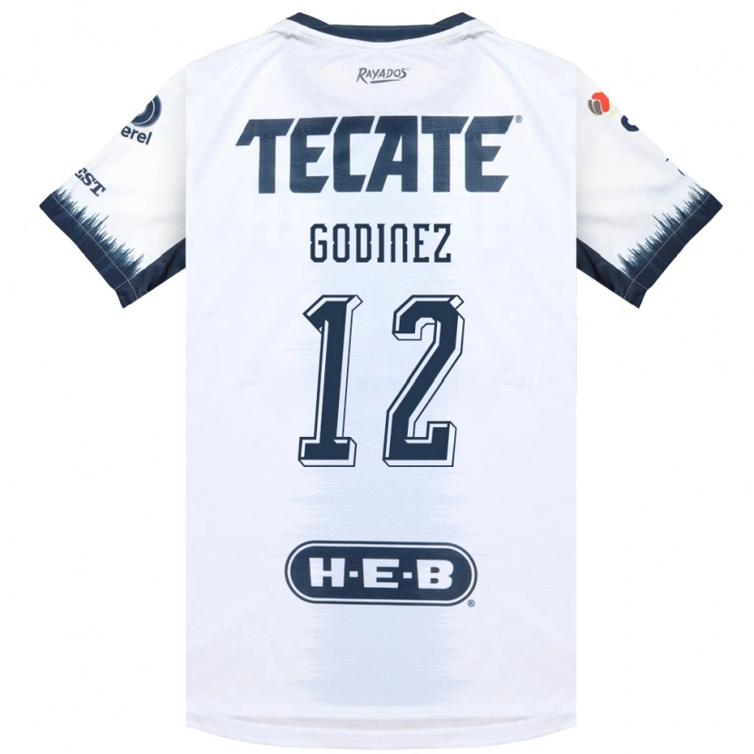 Danxen Homem Camisola Alejandria Godinez #12 Branco Azul Tinta Vermelho Alternativa 2026/27 Camisa
