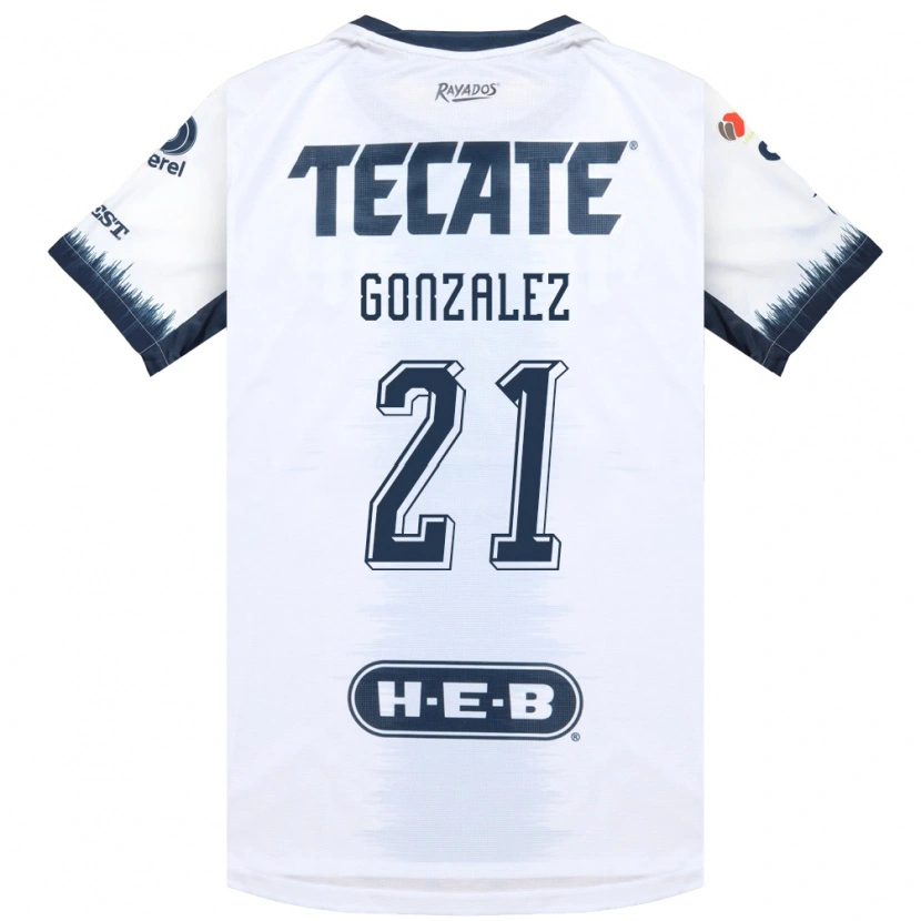 Danxen Homem Camisola Alfonso Gonzalez #21 Branco Azul Tinta Vermelho Alternativa 2026/27 Camisa