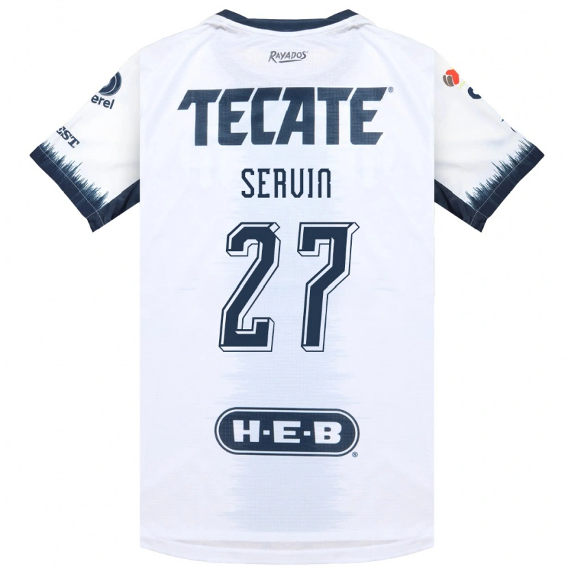 Danxen Homem Camisola Fatima Servin #27 Branco Azul Tinta Vermelho Alternativa 2026/27 Camisa