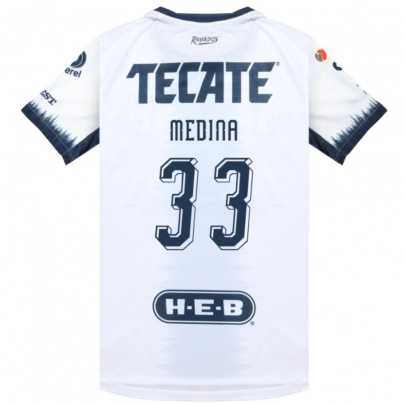 Danxen Homem Camisola Stefan Medina #33 Branco Azul Tinta Vermelho Alternativa 2026/27 Camisa
