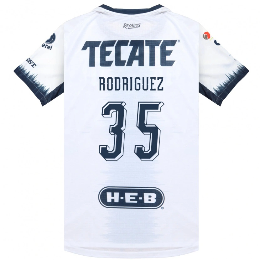 Danxen Homem Camisola Sebastián Rodríguez #35 Branco Azul Tinta Vermelho Alternativa 2026/27 Camisa