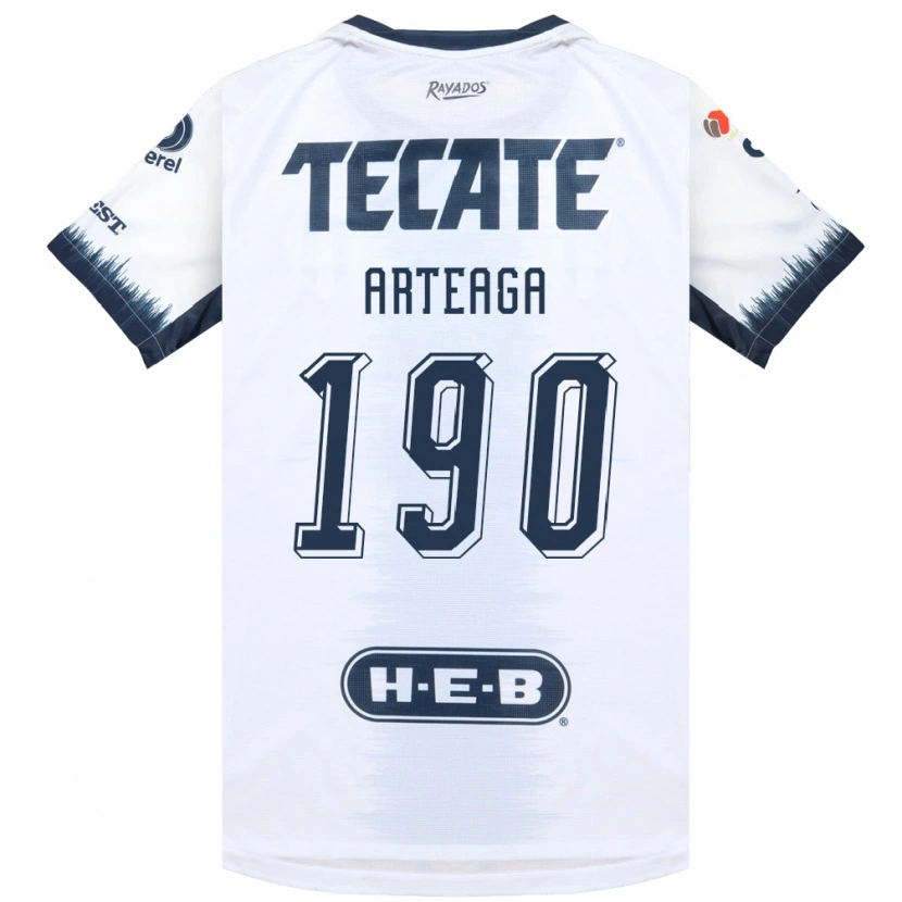 Danxen Homem Camisola Diego Arteaga #190 Branco Azul Tinta Vermelho Alternativa 2026/27 Camisa