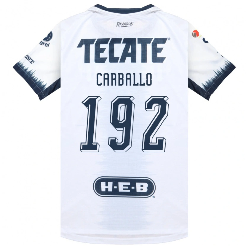 Danxen Homem Camisola Erick Carballo #192 Branco Azul Tinta Vermelho Alternativa 2026/27 Camisa