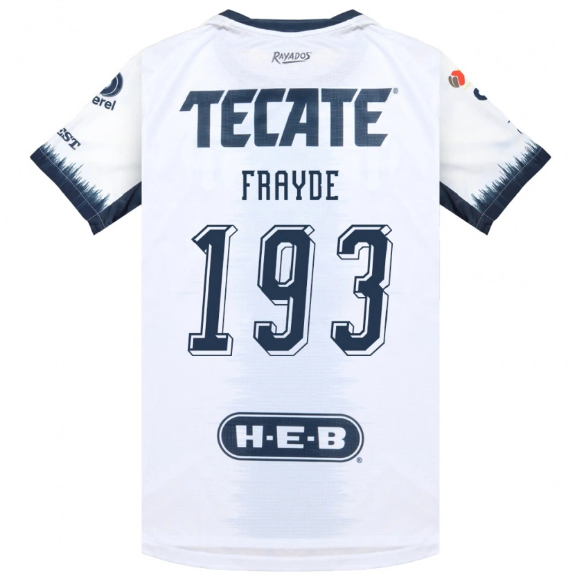 Danxen Homem Camisola Carlos Frayde #193 Branco Azul Tinta Vermelho Alternativa 2026/27 Camisa