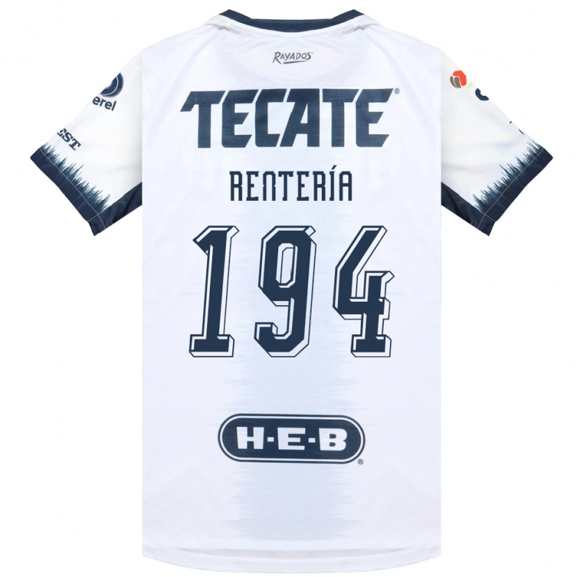 Danxen Homem Camisola Ricardo Rentería #194 Branco Azul Tinta Vermelho Alternativa 2026/27 Camisa