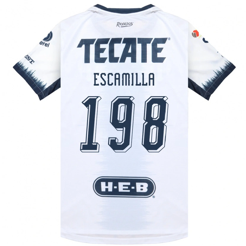 Danxen Homem Camisola Diego Escamilla #198 Branco Azul Tinta Vermelho Alternativa 2026/27 Camisa