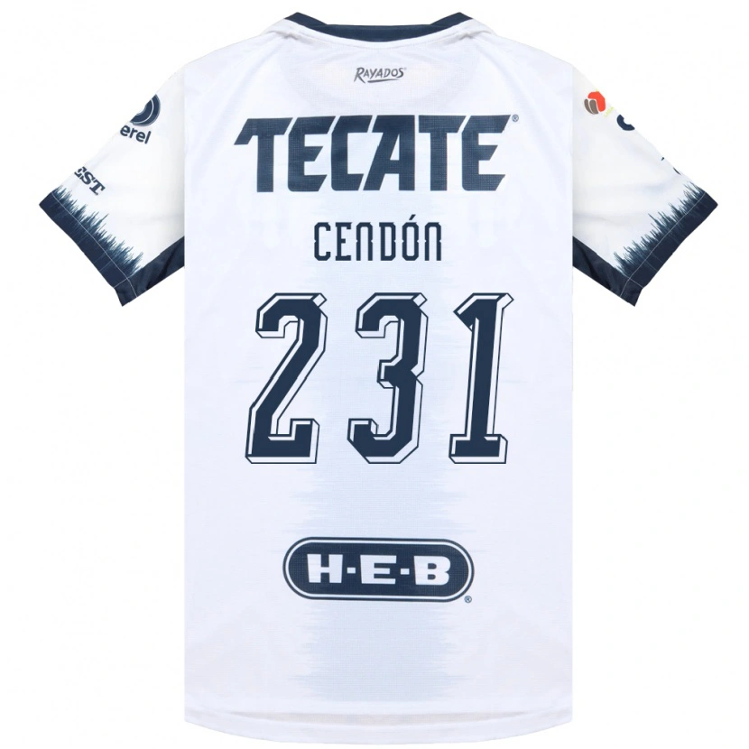 Danxen Homem Camisola Maximiliano Cendón #231 Branco Azul Tinta Vermelho Alternativa 2026/27 Camisa