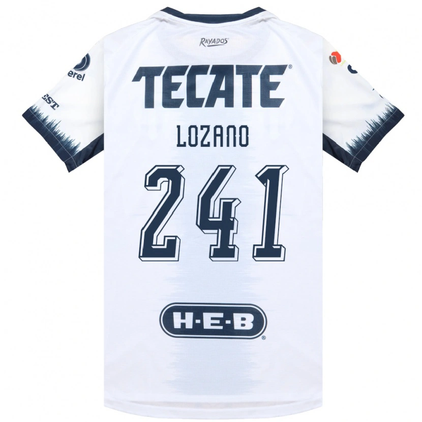 Danxen Homem Camisola Ronald Lozano #241 Branco Azul Tinta Vermelho Alternativa 2026/27 Camisa