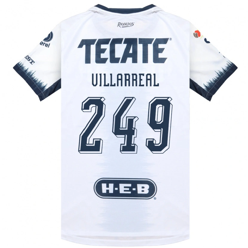 Danxen Homem Camisola Daniel Villarreal #249 Branco Azul Tinta Vermelho Alternativa 2026/27 Camisa