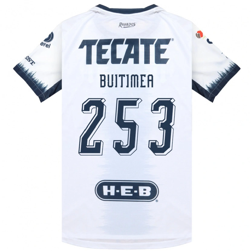 Danxen Homem Camisola Miguel Buitimea #253 Branco Azul Tinta Vermelho Alternativa 2026/27 Camisa