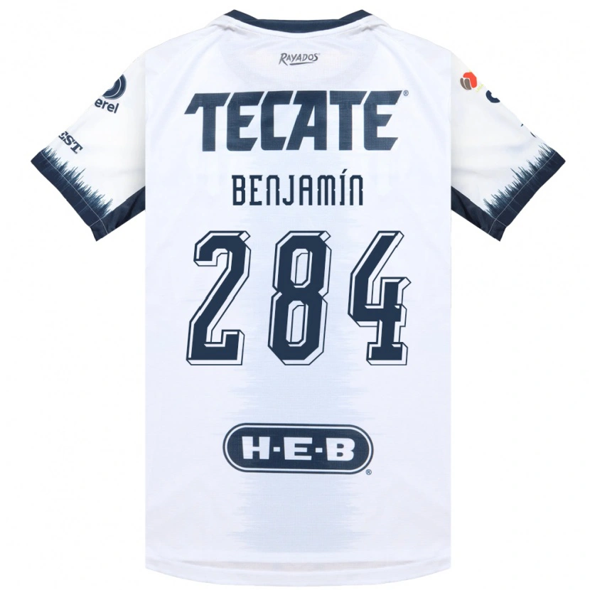 Danxen Homem Camisola Benjamín De La Herrán #284 Branco Azul Tinta Vermelho Alternativa 2026/27 Camisa