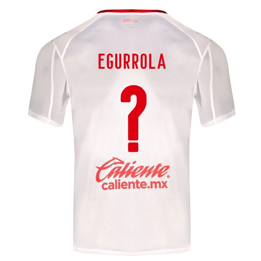 Danxen Homem Camisola Luis Egurrola #0 Branco Verde Vermelho Alternativa 2026/27 Camisa