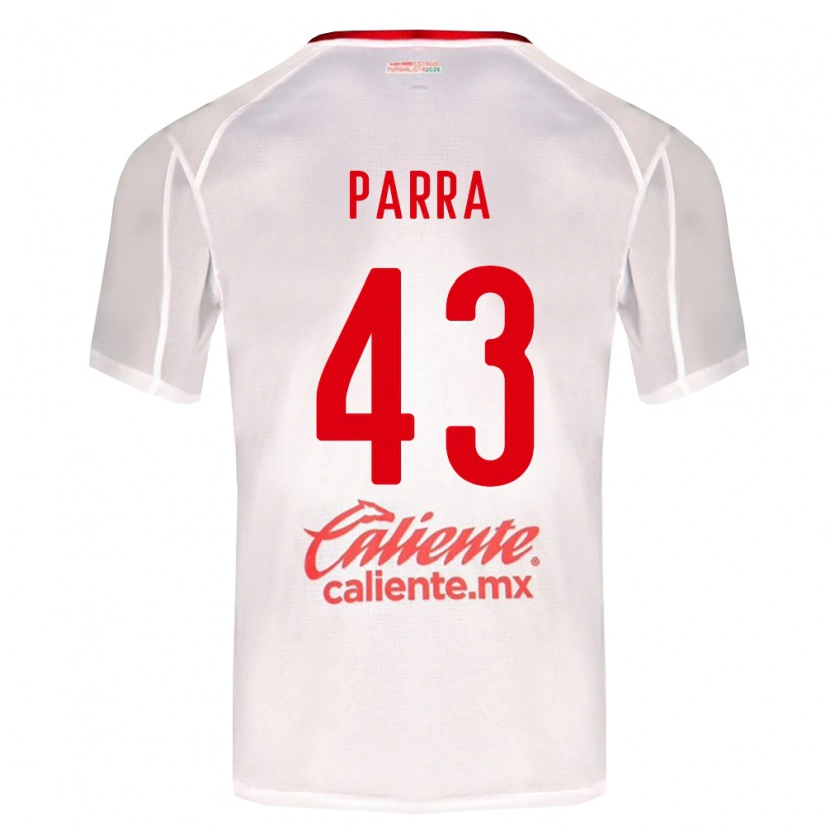 Danxen Homem Camisola Rodrigo Parra #43 Branco Verde Vermelho Alternativa 2026/27 Camisa