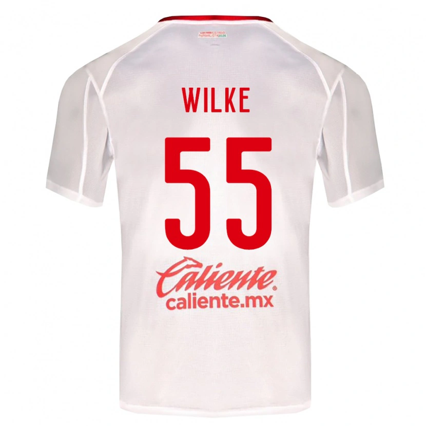Danxen Homem Camisola Teun Wilke #55 Branco Verde Vermelho Alternativa 2026/27 Camisa