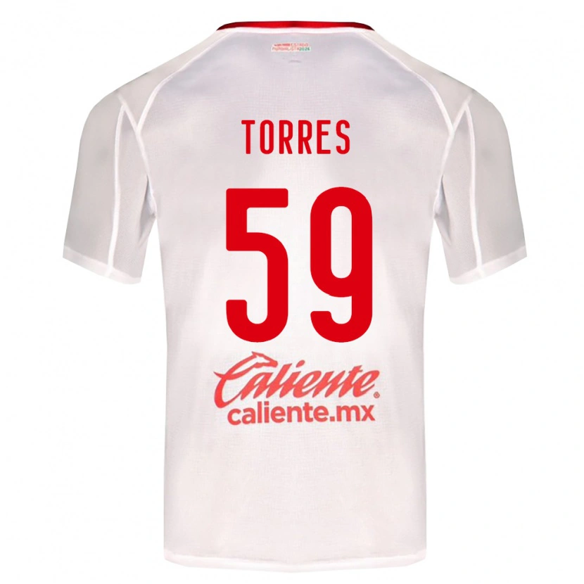 Danxen Homem Camisola Christian Torres #59 Branco Verde Vermelho Alternativa 2026/27 Camisa