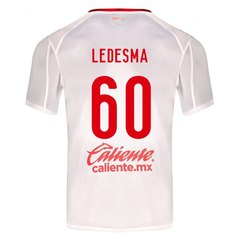 Danxen Homem Camisola Luis Ledesma #60 Branco Verde Vermelho Alternativa 2026/27 Camisa