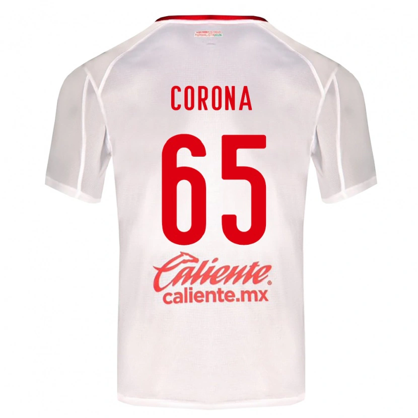 Danxen Homem Camisola Carlos Corona #65 Branco Verde Vermelho Alternativa 2026/27 Camisa