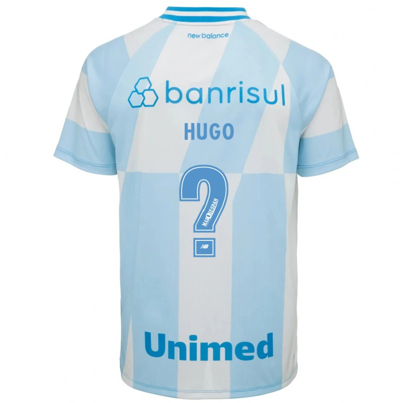 Danxen Homem Camisola Hugo Henrique De Sousa Campos #0 Azul Claro Branco Alternativa 2026/27 Camisa