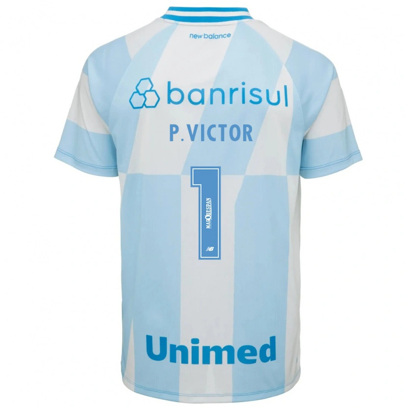 Danxen Homem Camisola Paulo Victor #1 Azul Claro Branco Alternativa 2026/27 Camisa