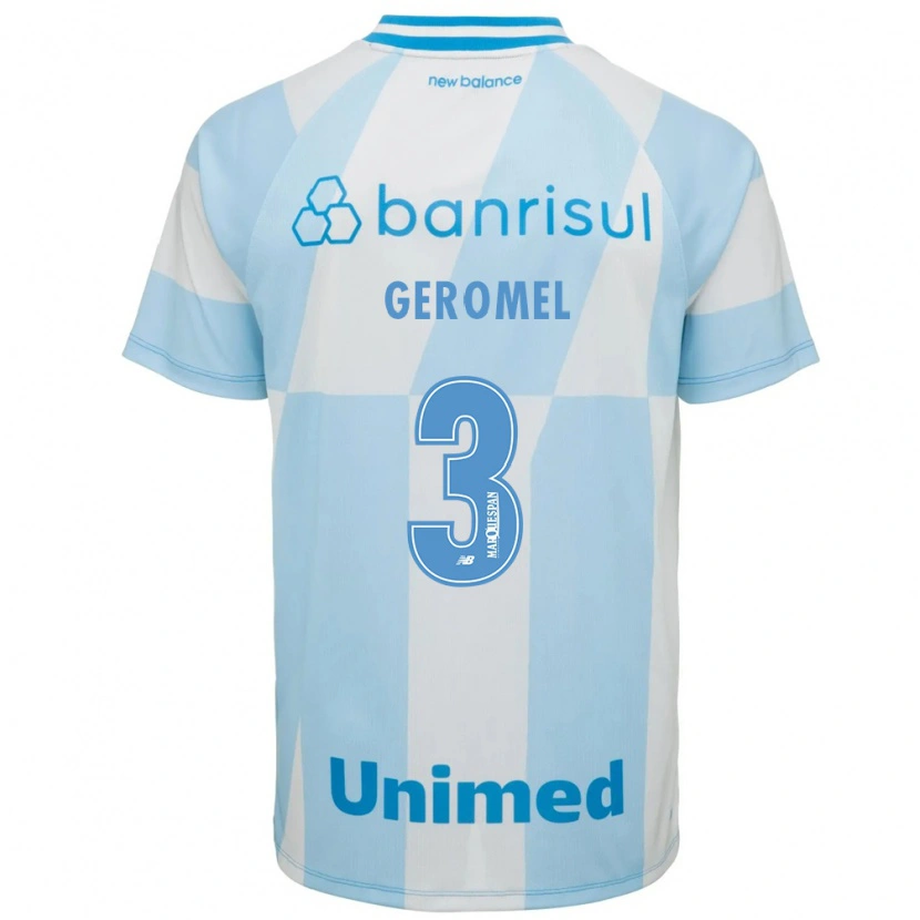 Danxen Homem Camisola Pedro Geromel #3 Azul Claro Branco Alternativa 2026/27 Camisa