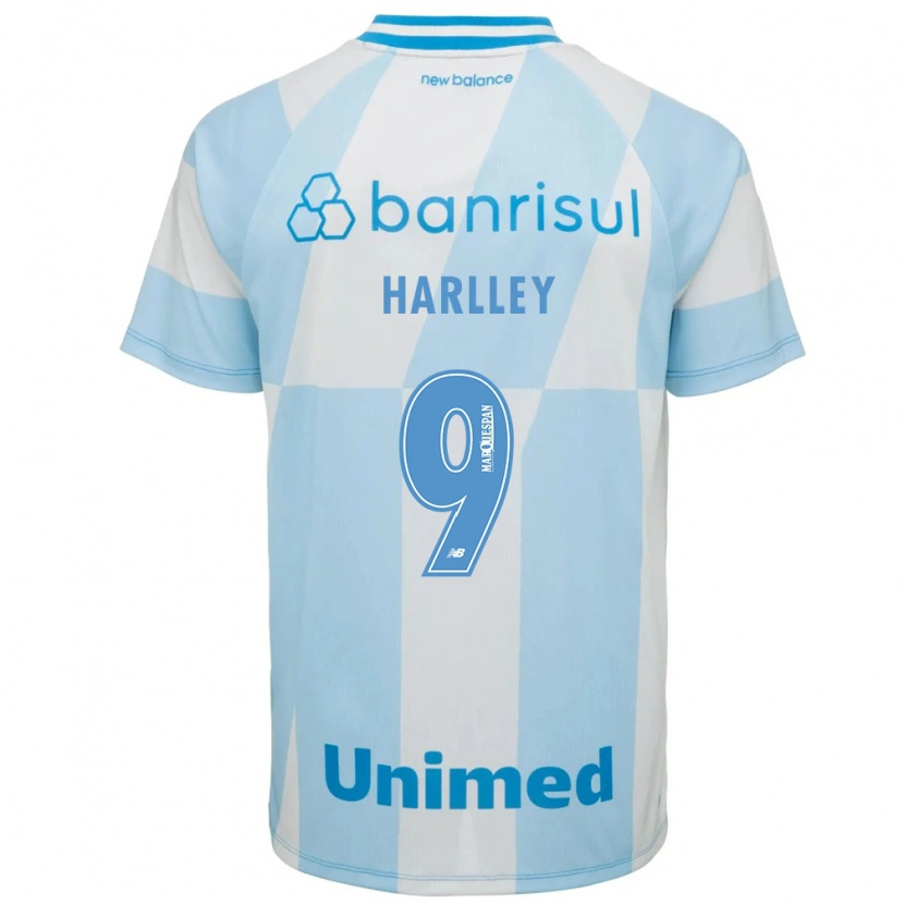 Danxen Homem Camisola Harlley Hanry Nascimento De Vasconcelos #9 Azul Claro Branco Alternativa 2026/27 Camisa