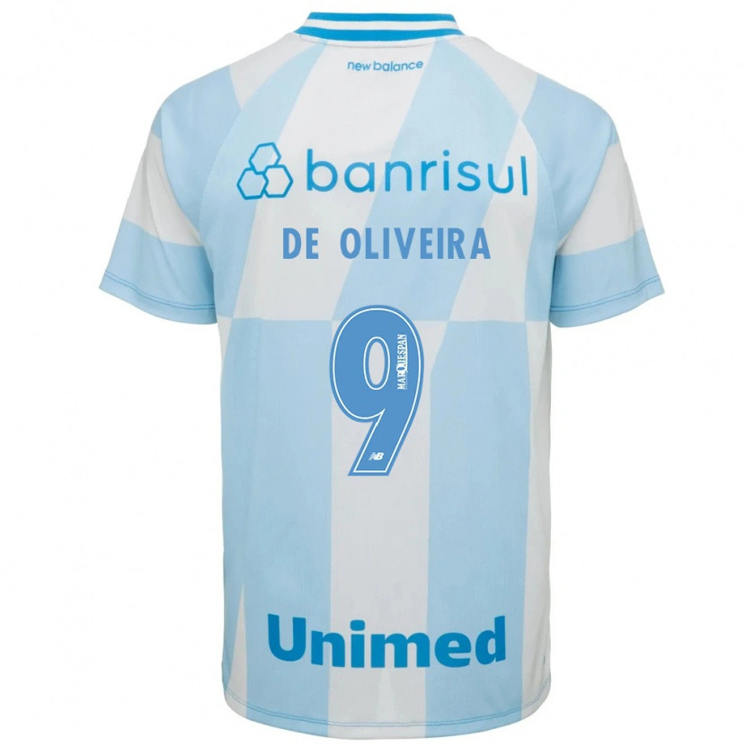 Danxen Homem Camisola Veridiana Mostaco De Oliveira #9 Azul Claro Branco Alternativa 2026/27 Camisa