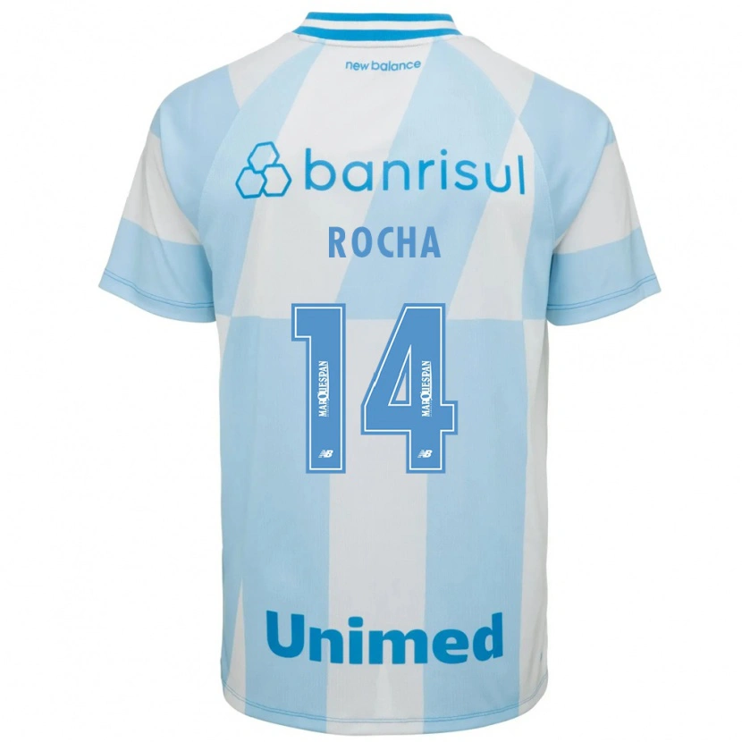 Danxen Homem Camisola Marcos Rocha #14 Azul Claro Branco Alternativa 2026/27 Camisa
