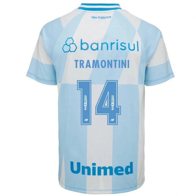 Danxen Homem Camisola Bernardo Tramontini #14 Azul Claro Branco Alternativa 2026/27 Camisa