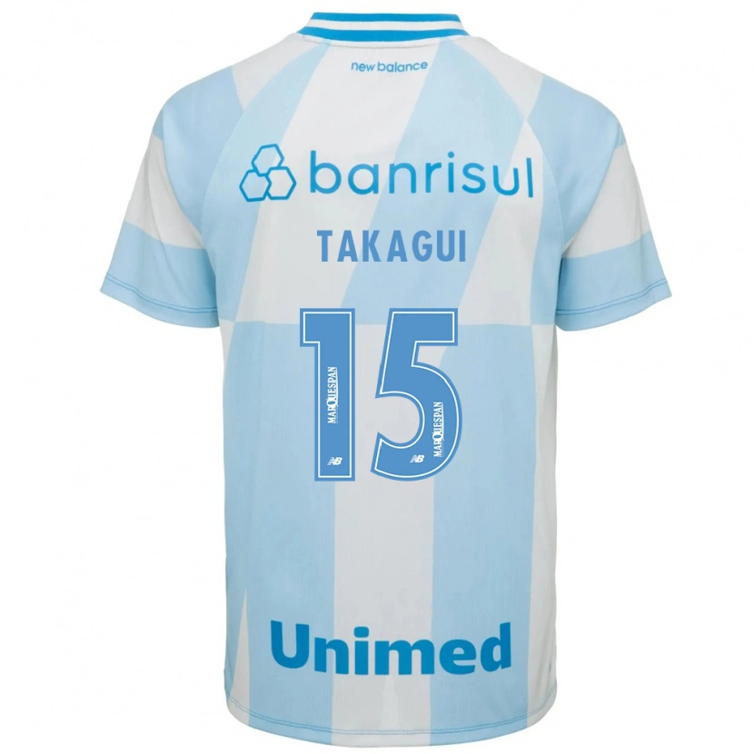 Danxen Homem Camisola Ana Tiemi Takagui #15 Azul Claro Branco Alternativa 2026/27 Camisa