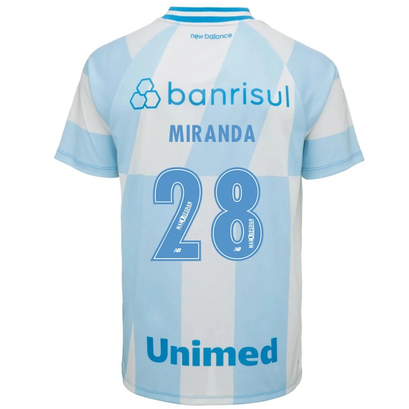 Danxen Homem Camisola Paulo Miranda #28 Azul Claro Branco Alternativa 2026/27 Camisa