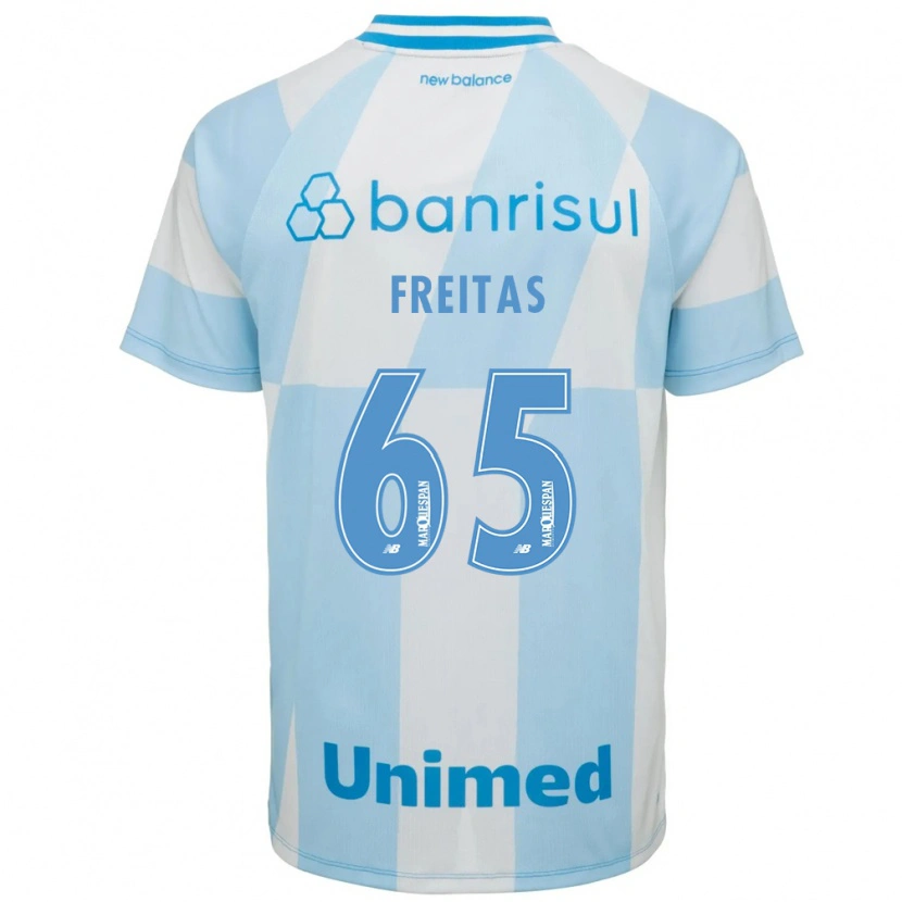 Danxen Homem Camisola Riquelme Freitas Dos Santos #65 Azul Claro Branco Alternativa 2026/27 Camisa