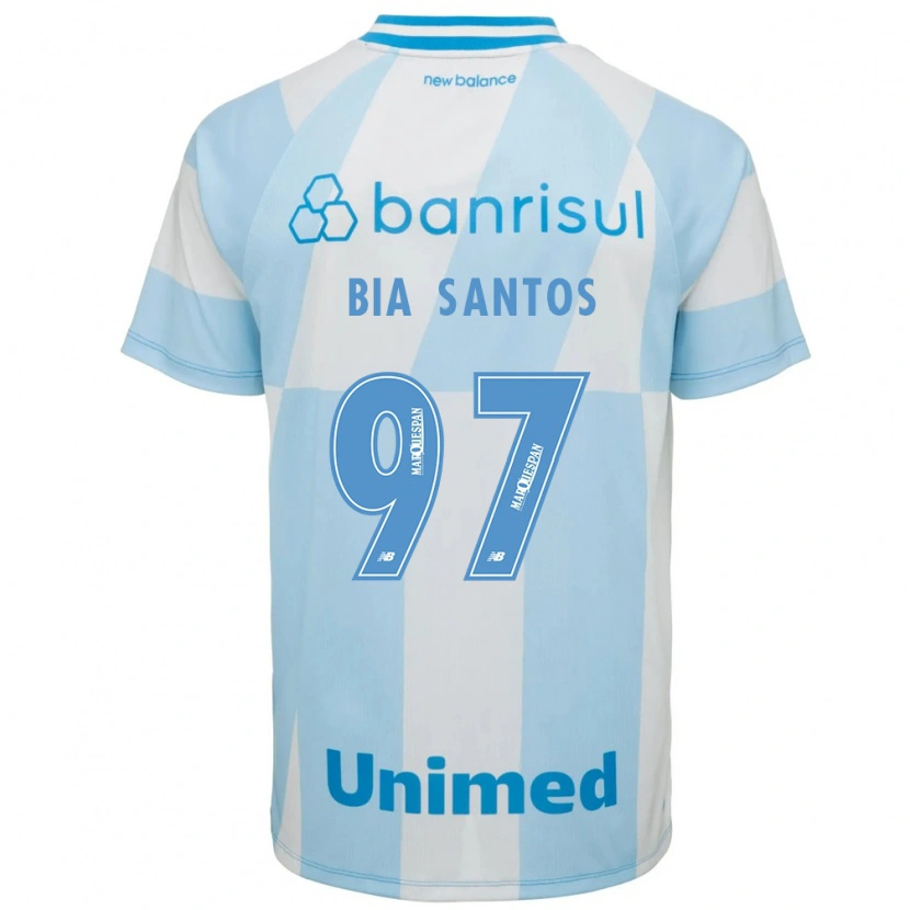 Danxen Homem Camisola Bia Santos #97 Azul Claro Branco Alternativa 2026/27 Camisa