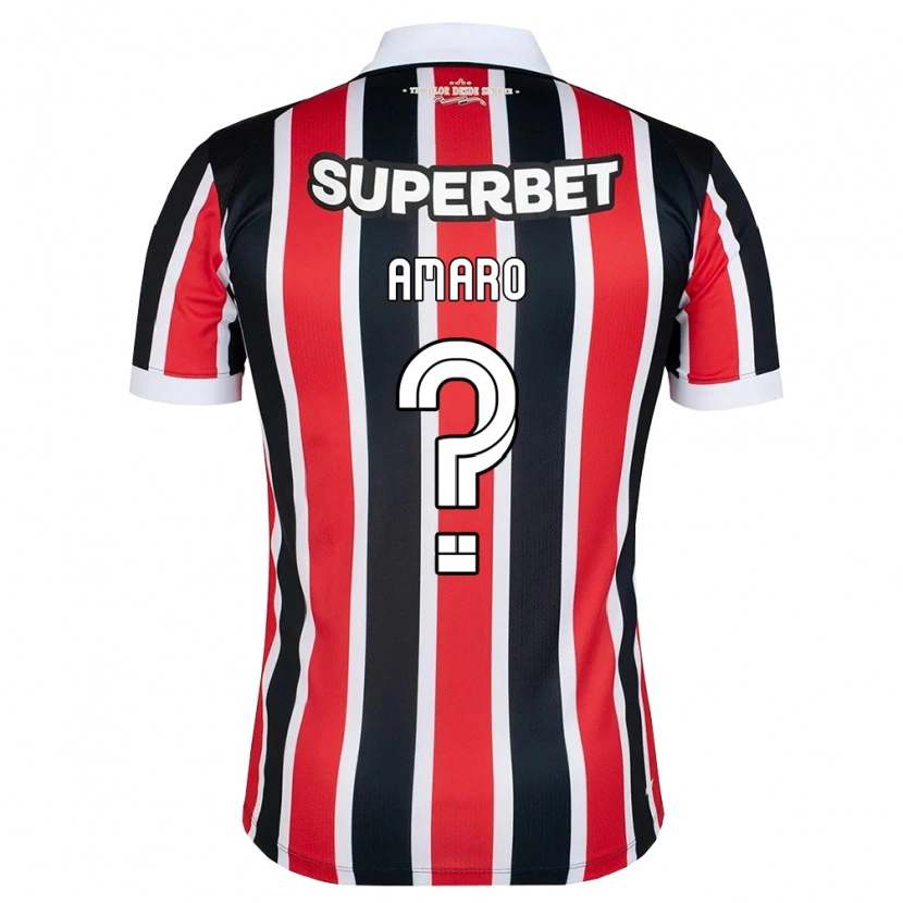 Danxen Homem Camisola Léo Amaro #0 Vermelho Branco Preto Alternativa 2026/27 Camisa