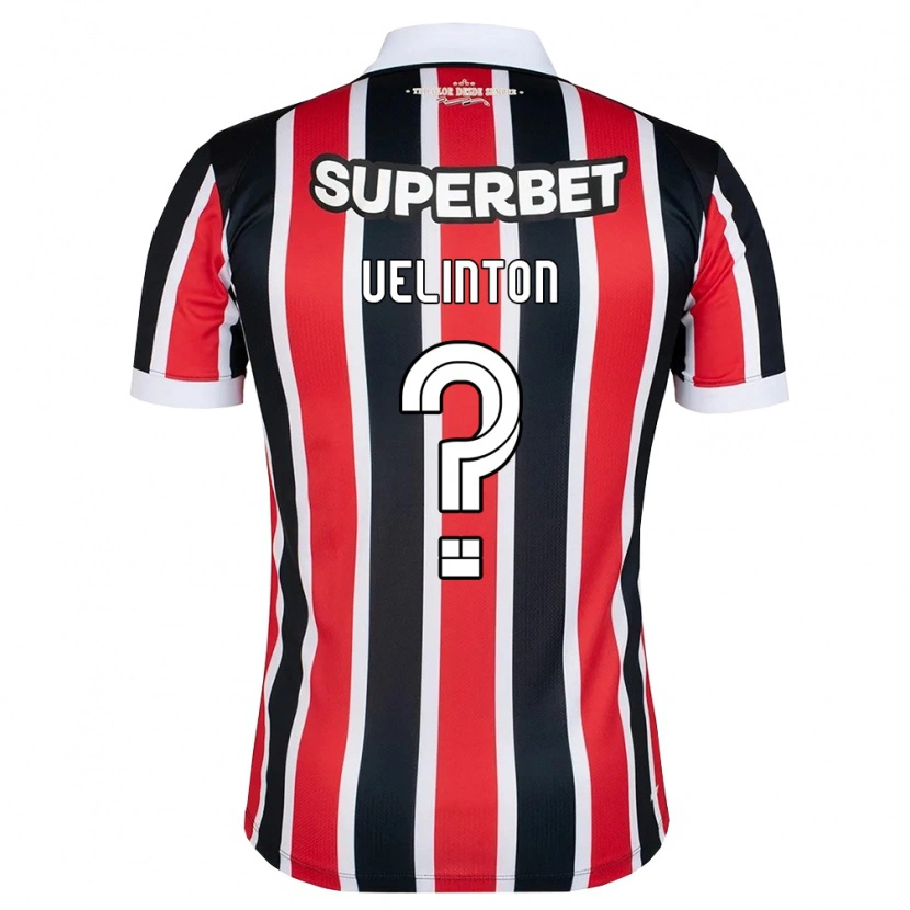 Danxen Homem Camisola Uelinton Joaquim Dos Santos Junior #0 Vermelho Branco Preto Alternativa 2026/27 Camisa