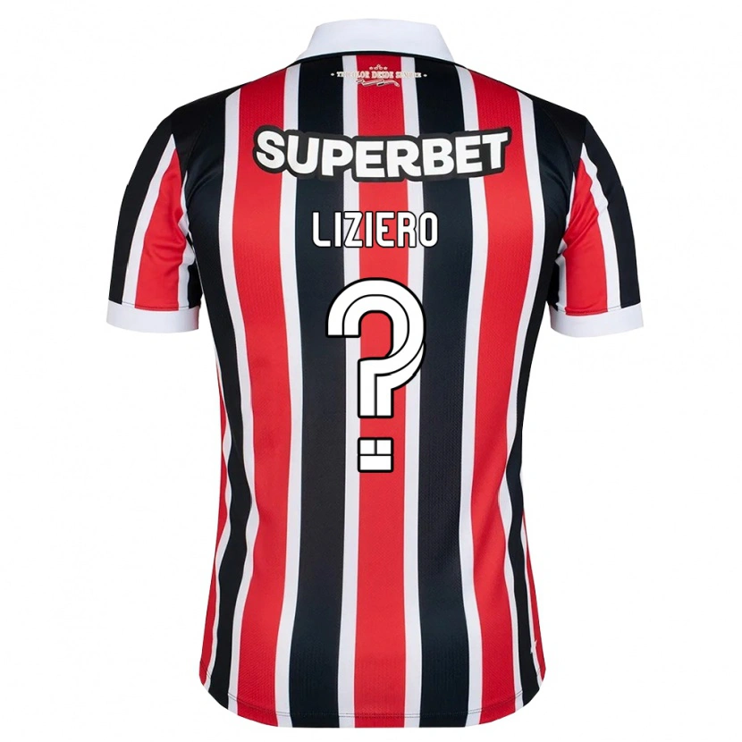 Danxen Homem Camisola Liziero #0 Vermelho Branco Preto Alternativa 2026/27 Camisa