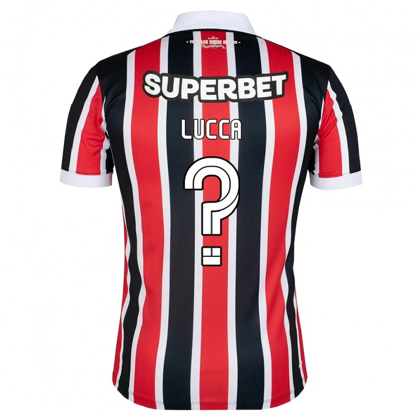 Danxen Homem Camisola Cauã Lucca #0 Vermelho Branco Preto Alternativa 2026/27 Camisa