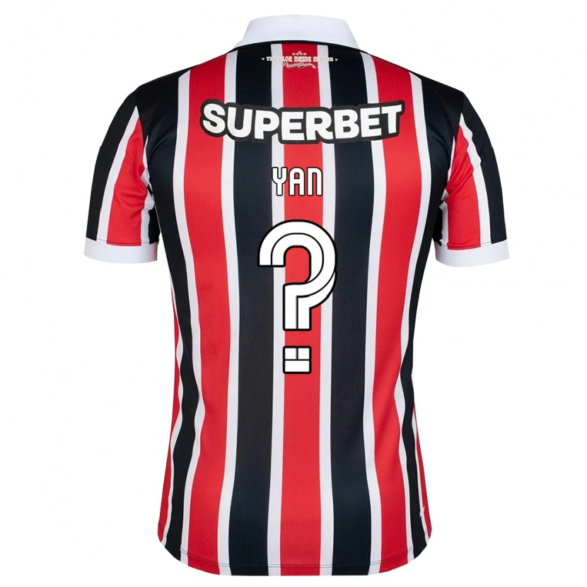 Danxen Homem Camisola Arthur Yan #0 Vermelho Branco Preto Alternativa 2026/27 Camisa