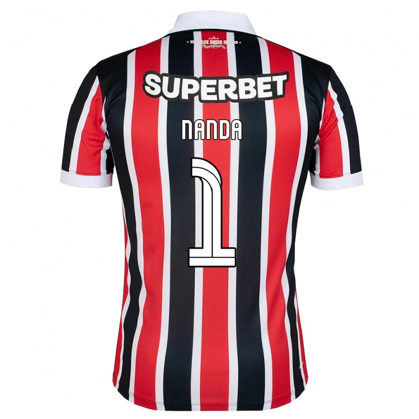 Danxen Homem Camisola Nanda #1 Vermelho Branco Preto Alternativa 2026/27 Camisa