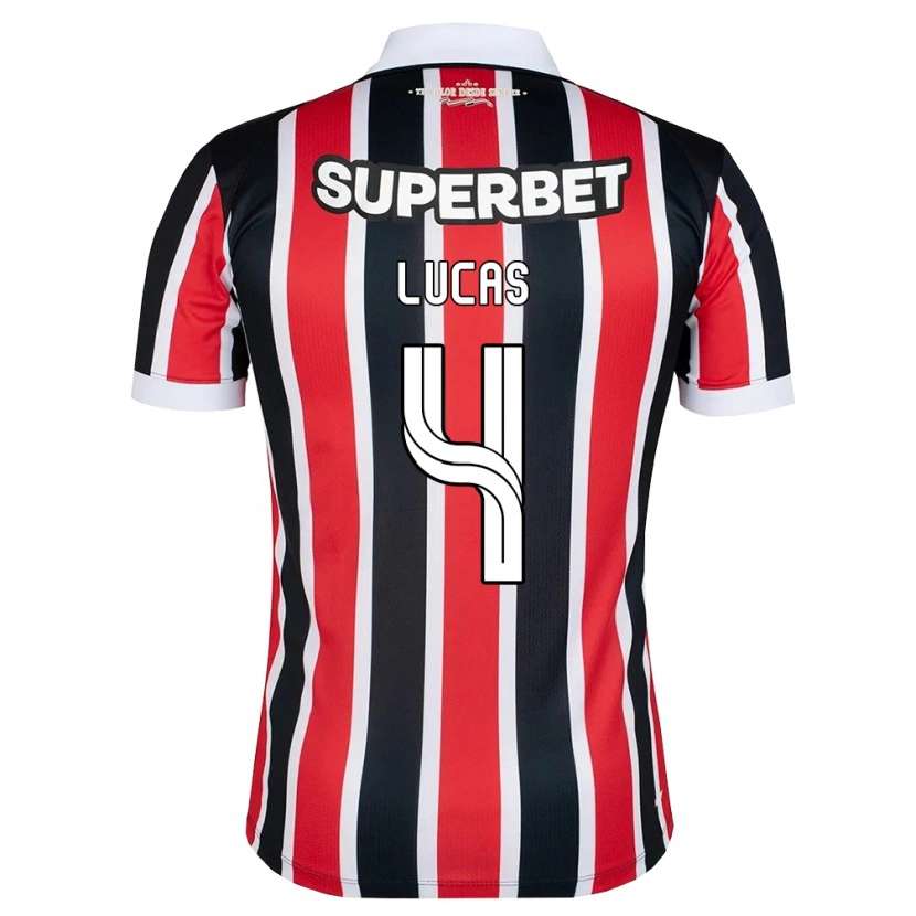 Danxen Homem Camisola Lysander Lucas #4 Vermelho Branco Preto Alternativa 2026/27 Camisa