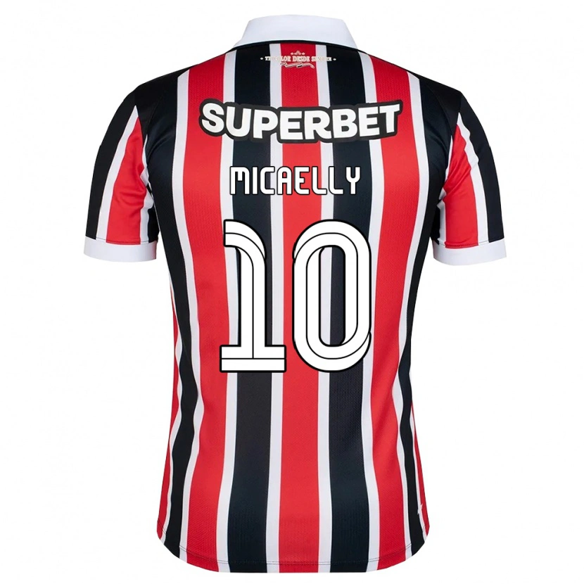 Danxen Homem Camisola Micaelly #10 Vermelho Branco Preto Alternativa 2026/27 Camisa