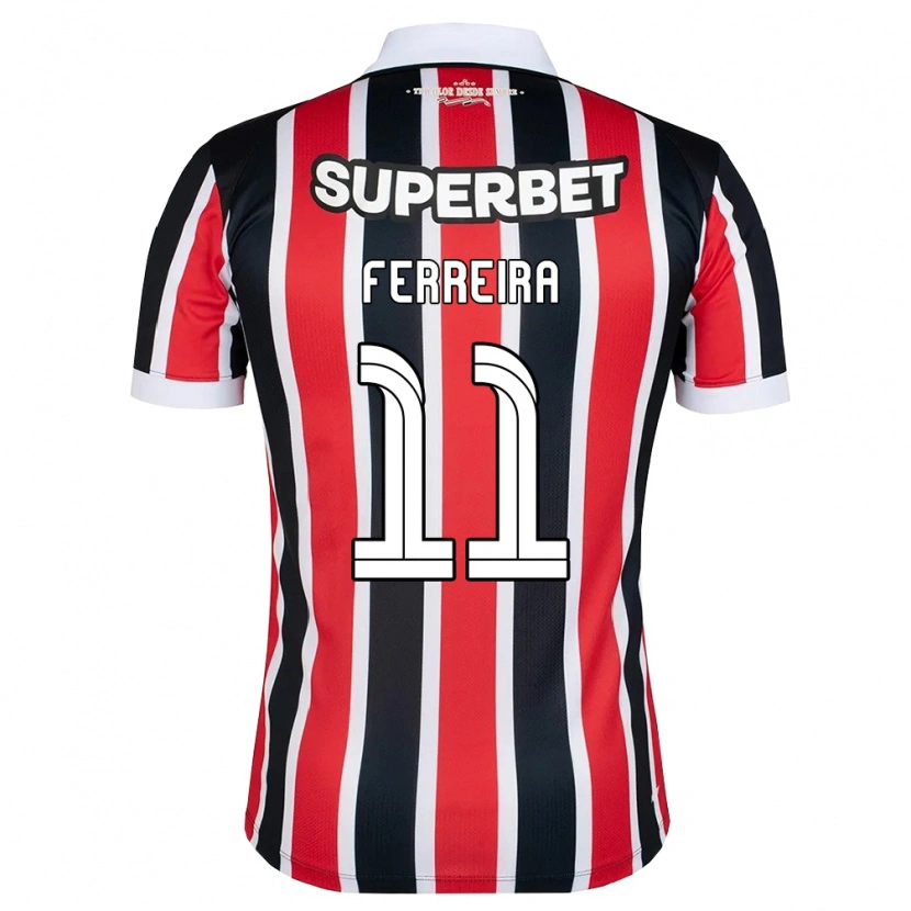 Danxen Homem Camisola Aldemir Dos Santos Ferreira #11 Vermelho Branco Preto Alternativa 2026/27 Camisa