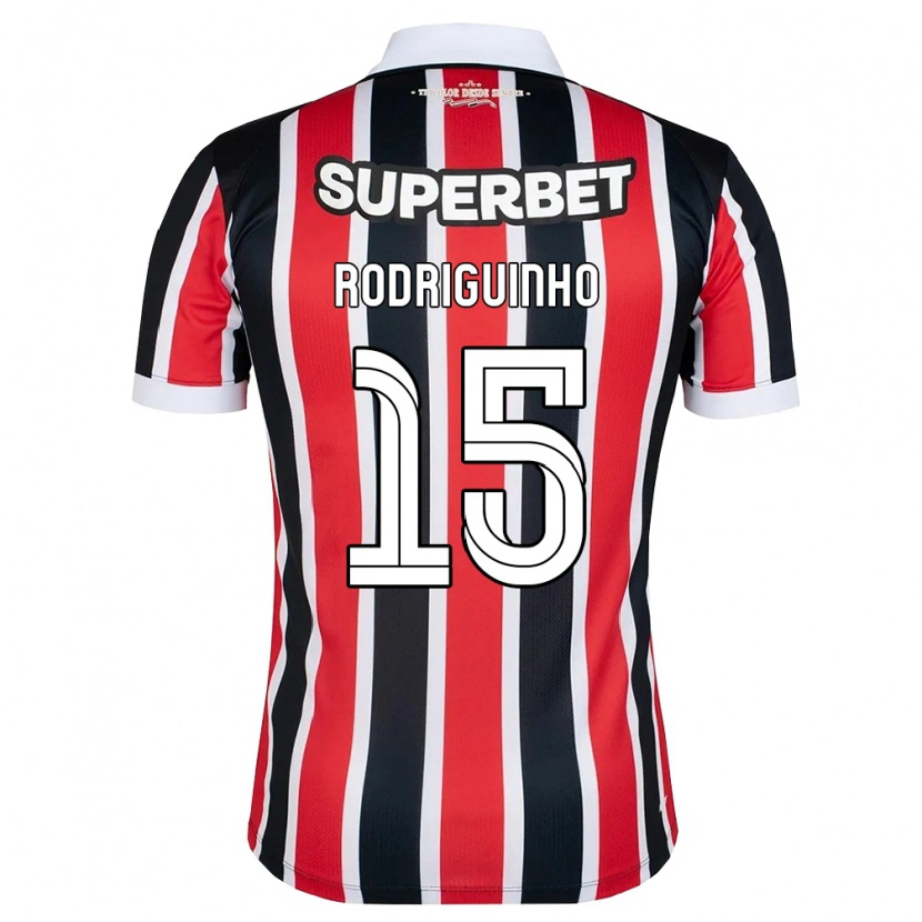 Danxen Homem Camisola Rodriguinho #15 Vermelho Branco Preto Alternativa 2026/27 Camisa